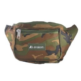 50 Pieces Woodland Camo Waist Pack - Large - Fanny Pack