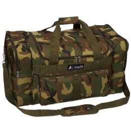 10 Pieces Woodland Camo Duffel Bag - Duffel Bags