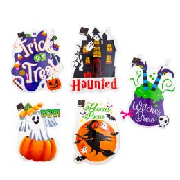 24 pieces Window Decor Halloween Clearw/gel Adhesive 5ast Apprx 16x20hlwn ht - Halloween