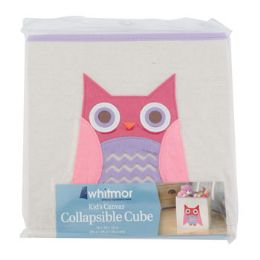 6 Wholesale Storage Cube 10x10 Kids Pink Owl