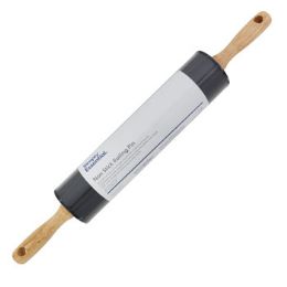 12 Wholesale Rolling Pin 17.8in Non Stick Blk