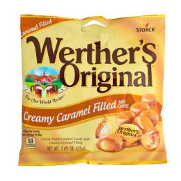 12 Wholesale Werthers Creamy Caramel Filled2.65 Oz Peg Bag
