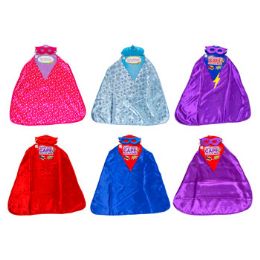 36 pieces Cape Kids Satin W/eyemask - Costumes & Accessories