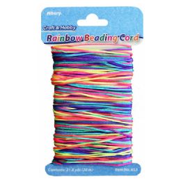 144 Pieces Rainbow Beading Cord, 21.8 Yds. (20m) - Craft Beads