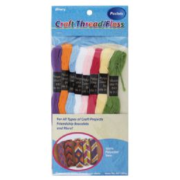 144 Pieces Embroidery Floss, Light Color Assortment - Craft Tools