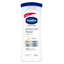 48 Pieces Vaseline Lotion 400ml Advance Repair Fragrance Free - Skin Care