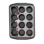 12 pieces Baker's Secret Signature Collection 12 Cup Muffin Pan C/p 12 - Baby Accessories