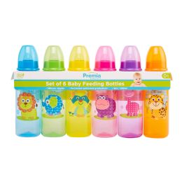 12 Bulk Premia Babycare 6pk 250ml/9oz Baby Bottle C/p 12
