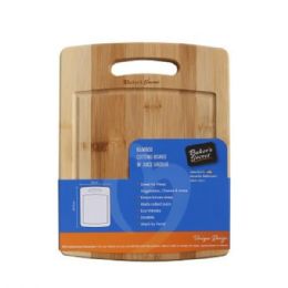 24 Wholesale Baker's Secret 10 Inch Bamboo Cutting Board W Juice Groove C/p 24