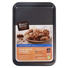 12 Pieces Baker's Secret Large 17in Cookie Pan, Duraslate Non Stick C/p 12 - Frying Pans and Baking Pans