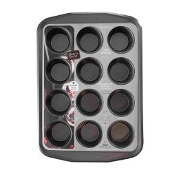 6 Wholesale Baker's Secret 12 Cup 16 In Muffin Pan, Signature Collection C/p 6