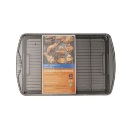 12 Wholesale Baker's Secret 17 Inch Baking Set W Cooling Rack, Duraslate -« C/p 12
