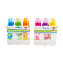 12 Wholesale Premia 3pk Baby Bottle Set 9oz