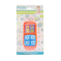 24 Bulk Premia First Phone Baby Toy W/squeaker C/p 24