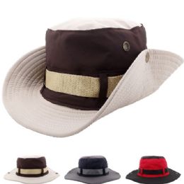 24 Pieces Quick Dry Men Summer Hat - Cowboy & Boonie Hat