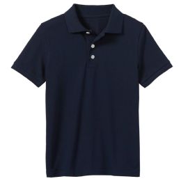 24 Wholesale Youth Polo Shirt Navy In Size xs