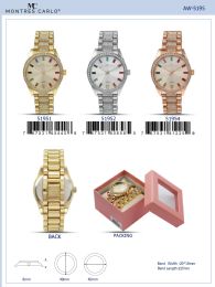12 Wholesale Ladies Watch - 51952 assorted colors