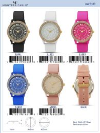 12 Wholesale Ladies Watch - 51894 assorted colors