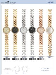 12 Wholesale Ladies Watch - 51651 assorted colors