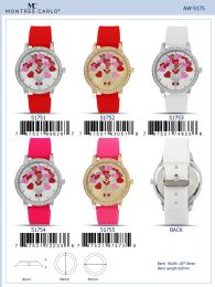 12 Wholesale Ladies Watch - 51751 assorted colors
