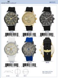 12 Bulk Men's Watch - 51721 assorted colors