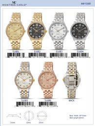 12 Wholesale Ladies Watch - 51681 assorted colors