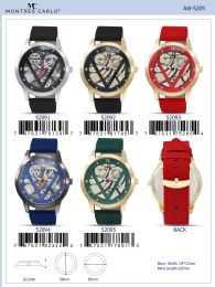 12 Bulk Men's Watch - 52095 assorted colors