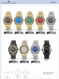 12 Bulk Men's Watch - 52071 assorted colors