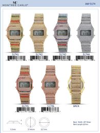 12 Bulk Digital Watch - 51741 assorted colors