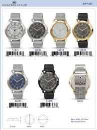 12 Bulk Men's Watch - 51833 assorted colors