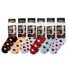 72 Pairs Sherpa Socks Womens Thick Socks - Womens Thermal Socks