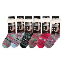 72 Pairs Christmas Santa Claus Socks Women Cotton - Womens Thermal Socks