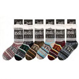 72 Pairs Sherpa Cozy Socks Womens Socks - Womens Thermal Socks
