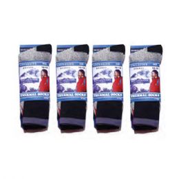 36 Wholesale Mens Heated Sox Socks Thermal Keeps Feet Warmer Longer Value Pack Size 10-13