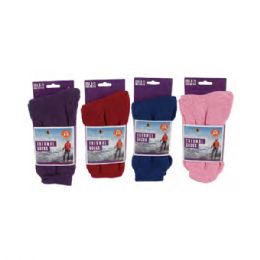 144 Bulk Lady Thermal Socks Pack Warm Winter Crew For Cold Weather