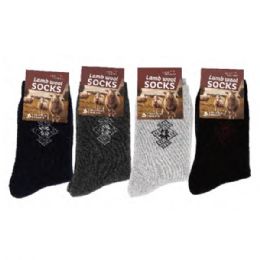 144 Wholesale Mens Thick Boot Thermal Socks Pack Warm Winter Crew For Cold Weather
