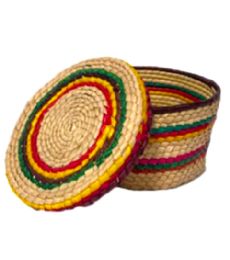 24 Pieces Hand Woven Tortilla Basket With Lid - Baskets