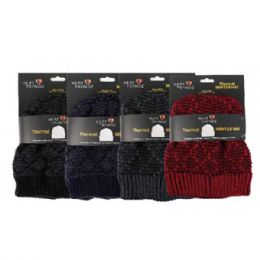 72 Wholesale Thermal Heated Winter Hat Double Layer