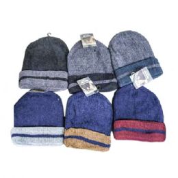 72 Pieces Winter Warm Beanie Hat Double Layer Assorted Color - Winter Beanie Hats
