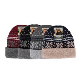 144 Wholesale Men Hat Insulated Winter Beanie Assorted