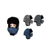 36 Pieces Mens Furry Russian Hat - Trapper Hats