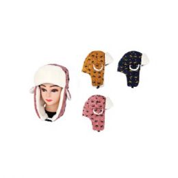 36 Pieces Womens Trapper Hat With Lined Faux Fur, Pull On With Ear Flaps - Trapper Hats