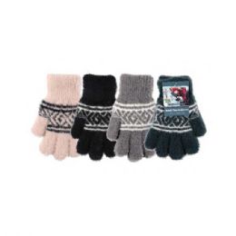 72 Wholesale Ladies Touch Winter Stretch Gloves