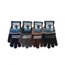 144 Pairs Winter Knit Gloves For Men Warm Soft - Knitted Stretch Gloves