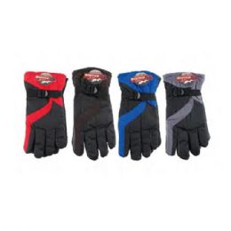 72 Pairs Mens Ski Gloves In Assorted Color - Ski Gloves