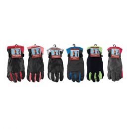 72 Pairs Multi Colored Warm And Stylish Ski Gloves - Ski Gloves