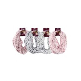72 Pieces Ladies Chenille Infinity Scarf - Winter Scarves