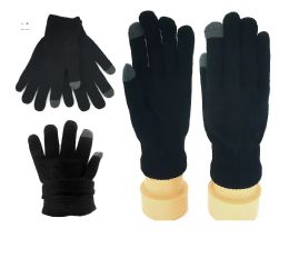 72 Pairs Black Touch Gove - Conductive Texting Gloves