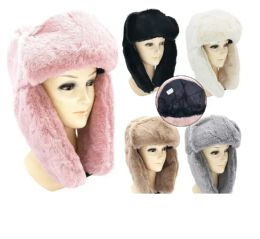 36 Pieces Women's Winter Hat With Ear Flaps Trooper Trapper Hat - Trapper Hats