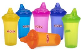 72 pieces Nuby NO-Spill Tinted Cups, 9 Oz (12-Pk W/ Display) - Baby Accessories